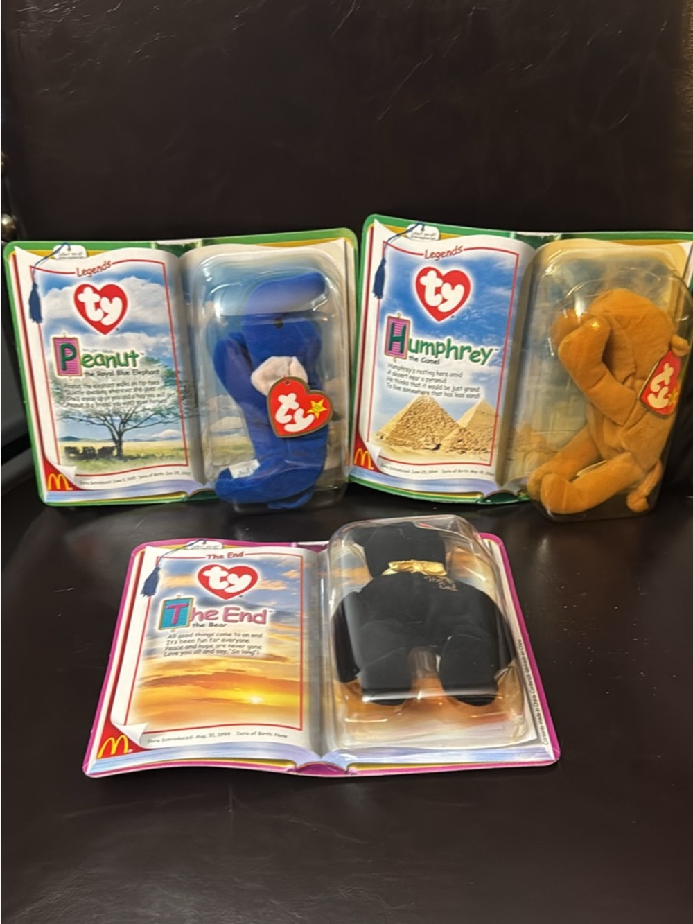 Ty Beanie Babies Plush Collection - Blue, Orange, Black
